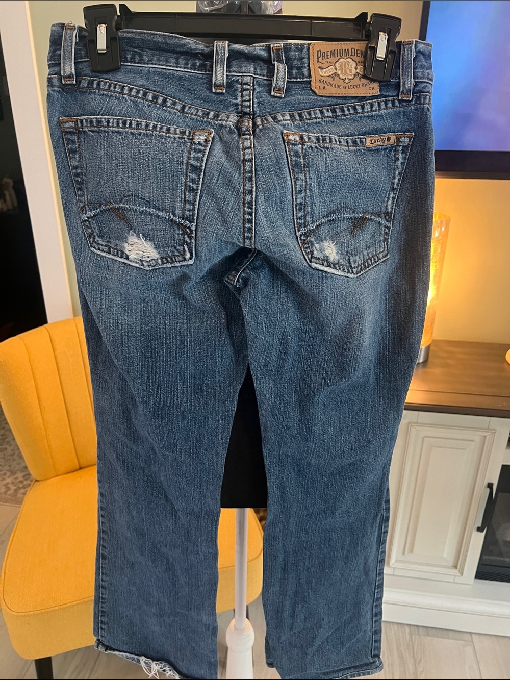 Lucky Brand Women's Dark Blue Straight-Leg Jeans - Picture 2 of 10